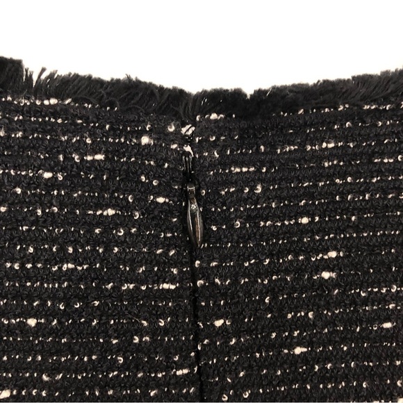 NWT Loft Plus 16 tweed fit and flare dress black white size zipper 0941 - Picture 12 of 14